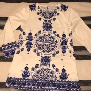 Long Sleeved Dress w/ Removable Belt